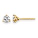 14ky 1/2ct Cert Lab Grown Diamond VS/SI+ G+ Round Comp Stud Earrings