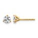 14ky 3/4ct Cert Lab Grown Diamond VS/SI+ G+ Round Complete Stud Earrings