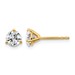 18ky 1ct Lab Grown Diamond VS+ F+ Round Complete Stud Earrings