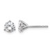 18kw 1ct Lab Grown Diamond VS+ F+ Round Complete Stud Earrings