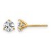 14ky 1ct Cert Lab Grown Diamond VS/SI+ G+ Round Complete Stud Earrings