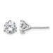 Platinum 1 1/2ct Lab Grown Dia VS+ F+ Round Comp Stud Earrings