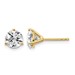 18ky 1 1/2ct Cert Lab Grown Diamond VS+ F+ Round Comp Stud Earrings