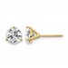 18ky 2 1/2ct Lab Grown Diamond VS+ F+ Round Complete Stud Earrings