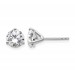 18kw 2 1/2ct Cert Lab Grown Diamond VS+ F+ Round Complete Stud Earrings