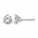 Platinum 2 1/2ct Cert Lab Grown Diamond VS+ F+ Round Comp Stud Earrings