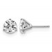 Platinum 3ct Lab Grown Diamond VS+ F+ Round Comp Stud Earrings