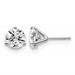 Platinum 4ct Cert Lab Grown Diamond VS+ F+ Round Comp Stud Earrings