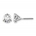 18kw 5ct Lab Grown Diamond VS+ F+ Round Comp Screwback Stud Earrings