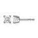 14kw 5/8ct Lab Grown Dia VS+ F+ Princess Comp 4 Prong Stud Earrings