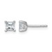 14kw 3/4ct Lab Grown Dia VS+ F+ Princess Comp 4 Prong Stud Earrings