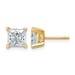14ky 3ct Lab Grown Dia VS/SI+ G+ Princess Comp 4 Prong Stud Earrings