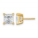 14ky 5ct Cert Lab Grown Dia VS/SI+ G+ Princess Comp 4 Prong Stud Earrings