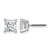 14kw 2ct Cert Lab Grown Dia VS+ F+ Princess Comp Scrwbck Stud Earrings