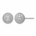14kw 4 1/5ct Lab Grown Dia VS+ F+ Pave Ball Comp. Stud Post Earrings