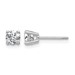14kw 5/8ct Lab Grown Dia VS/SI+ G+ Round Angled Complete Stud Earrings