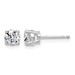 14kw 7/8ct Lab Grown Dia VS+ F+ Round Angled Complete Stud Earrings