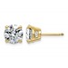 14ky 3ct Lab Grown Dia VS/SI+ G+ Round Angled Complete Stud Earrings