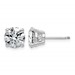 14kw 3ct Lab Grown Dia VS/SI+ G+ Round Angled Complete Stud Earrings