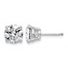 14kw 4ct Lab Grown Dia VS/SI+ G+ Round Angled Complete Stud Earrings