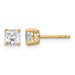 14ky 1ct Lab Grown Diamond VS/SI+ G+ Cushion Comp 4 Prong Stud Earrings