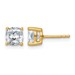 14ky 2ct Lab Grown Diamond VS/SI+ G+ Cushion Comp 4 Prong Stud Earrings