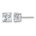 14kw 3ct Lab Grown Diamond VS/SI+ G+ Cushion Comp 4 Prong Stud Earrings