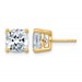 14ky 6ct Cert Lab Grown Diamond VS+ F+ Cushion Comp 4 Prong Stud Earrings