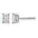 14kw 5/8ct Lab Grown Diamond VS+ F+ Radiant Comp 4 Prong Stud Earrings