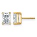 14ky 3ct Lab Grown Diamond VS/SI+ G+ Radiant Comp 4 Prong Stud Earrings
