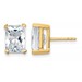 14ky 5ct Lab Grown Diamond VS/SI+ G+ Radiant Comp 4 Prong Stud Earrings