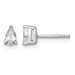 14kw 1/2ct Cert Lab Grown Diamond VS/SI+ G+ Pear 3 Prong Stud Earrings