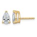 14ky 1 1/2ct Cert Lab Grown Dia VS+ F+ Comp Pear 3 Prong Stud Earrings