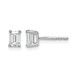 14kw 5/8ct Lab Grown Dia VS/SI+ G+ Emerald Comp 4 Prong Stud Earrings