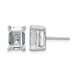 14kw 4ct Cert Lab Grown Dia VS/SI+ G+ Emerald Comp 4 Prong Stud Earrings