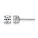 14kw 1/2ct Lab Grown Diamond VS+ F+ Comp Oval 4 Prong Stud Earrings