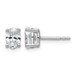 14kw 1ct Lab Grown Diamond VS+ F+ Comp Oval 4 Prong Stud Earrings