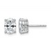 14kw 2ct Cert Lab Grown Diamond VS+ F+ Comp Oval 4 Prong Stud Earrings