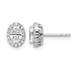 14k White Gold 1 1/5 ct Lab Grown Diamond VS/SI+ G+ Halo Stud Earrings
