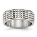 Stainless Steel Polished 8mm Studded Band