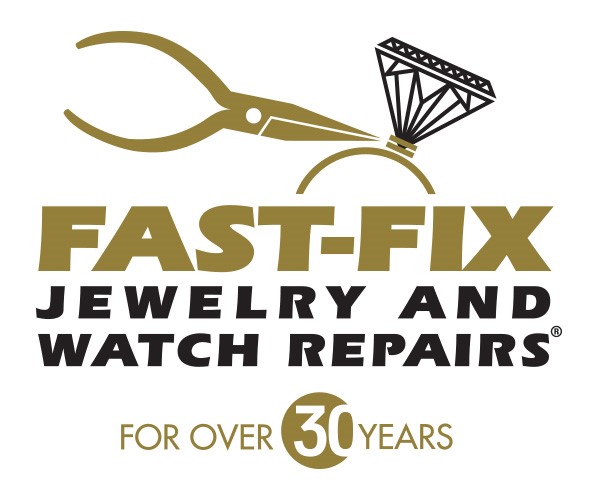 Fast Fix logo that reads "Fast-Fix Jewelry and Watch Repairs" in large text and For Over 30 Years in small text 