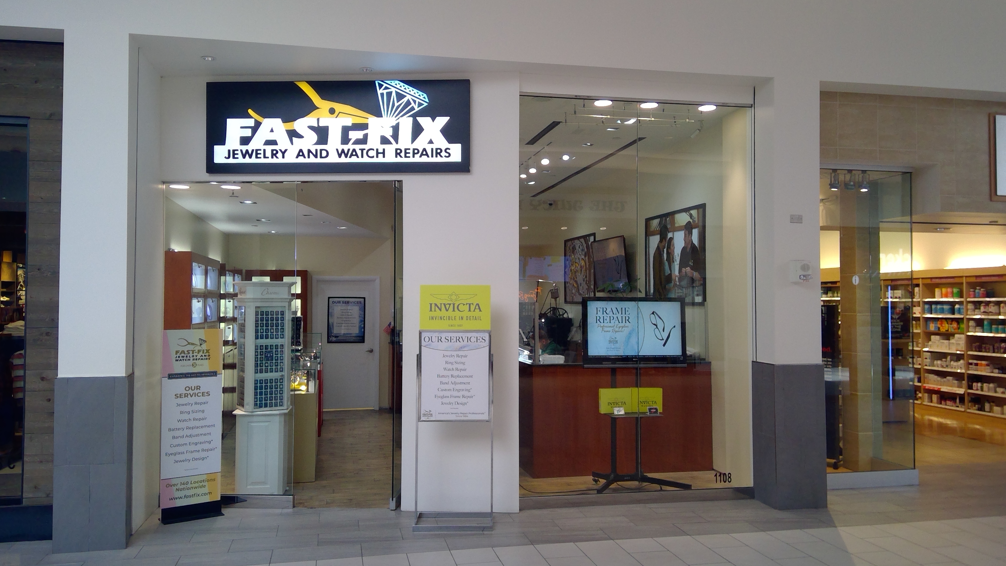 Picture of our store front In Town Center Mall at Boca Raton