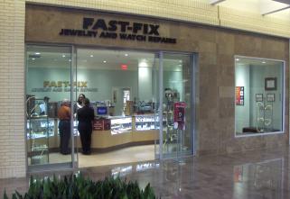 Store front of Fast-Fix store in Northpark center, in Dallas, TX
